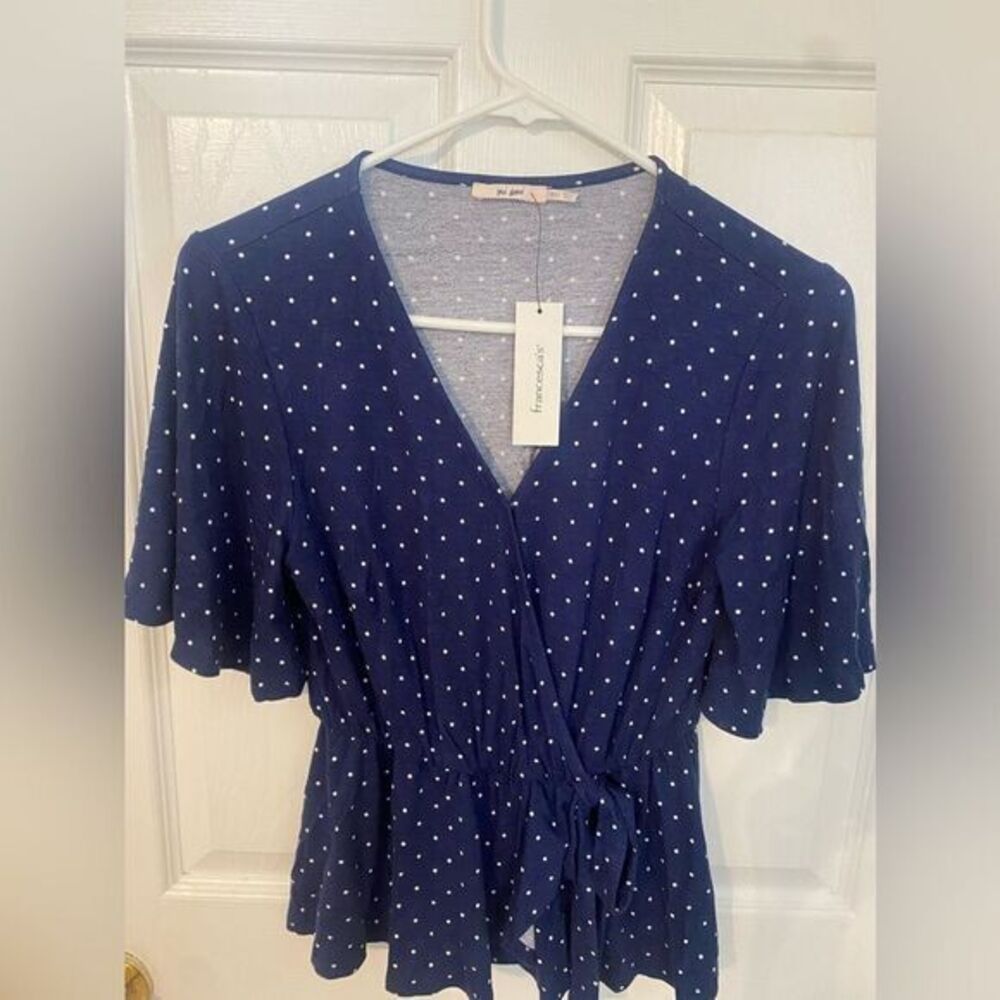 - Mi ami new with‎ tags extra extra small blue and white polkadot, short sl…